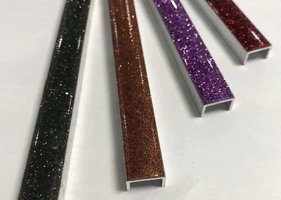 La progettazione lussuosa all'ingrosso U di alluminio modella il profilo di alluminio delle mattonelle del metallo della disposizione della piastrella di ceramica di barriera di protezione