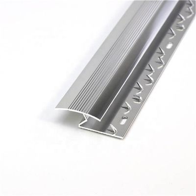 Bordo di alluminio della disposizione del tappeto della disposizione 15mm del tappeto della sezione di alluminio d'argento di Z
