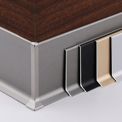 Accessori uniti delle battiscope di bordatura del pavimento del dito di alluminio decorativo del bordo