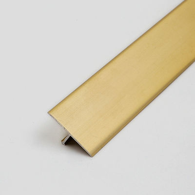 Le mattonelle di alluminio d'anodizzazione di alluminio del bordo del quadrato dell'oro sistemano la forma di T