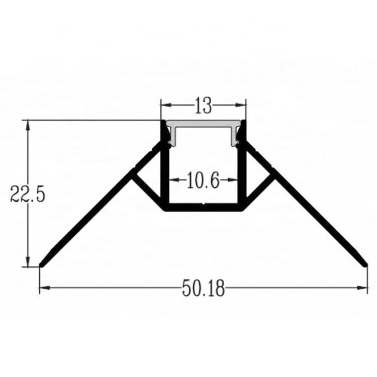 Profili di alluminio di elettroforesi LED