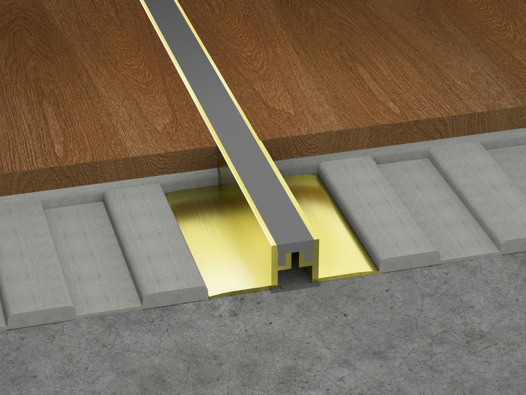 profilo decorativo domestico della pavimentazione del bordo del metallo del giunto di alluminio del movimento di 2.5cm
