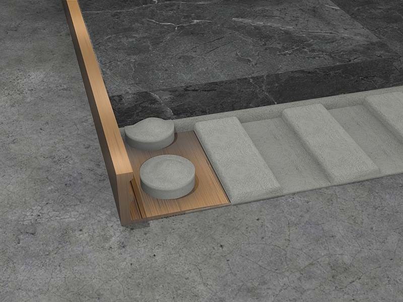 striscia di finitura 8 10mm della disposizione di acciaio inossidabile di 2.5m delle mattonelle della guarnizione a forma di L dell'angolo