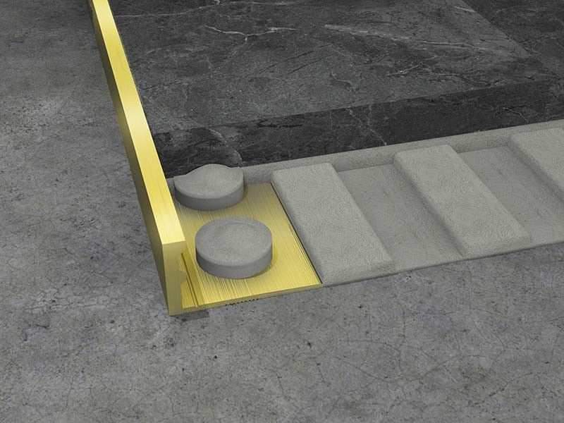 striscia di finitura 8 10mm della disposizione di acciaio inossidabile di 2.5m delle mattonelle della guarnizione a forma di L dell'angolo