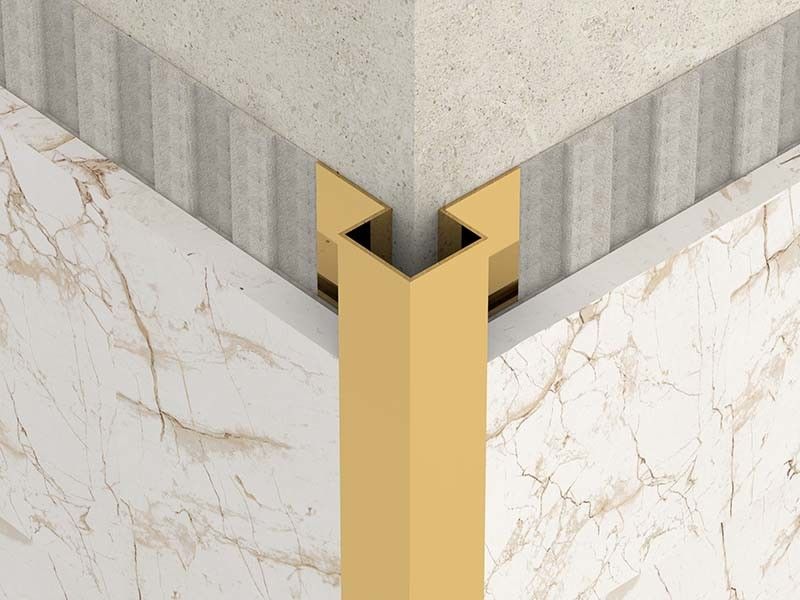 Disposizione luminosa delle mattonelle del quadrante di acciaio inossidabile dell'oro 2.5m fuori dell'angolo