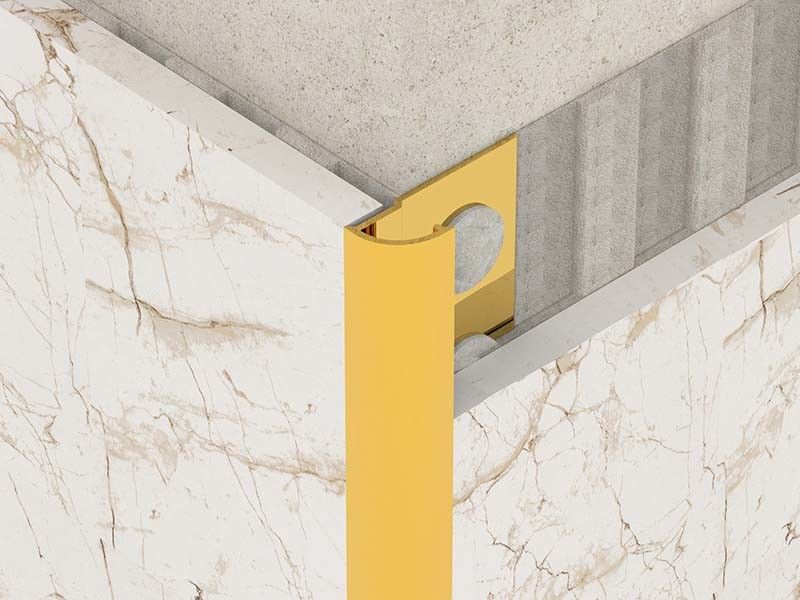 Cornice spazzolata delle mattonelle di acciaio inossidabile di 2.0mm per l'abitudine rotonda