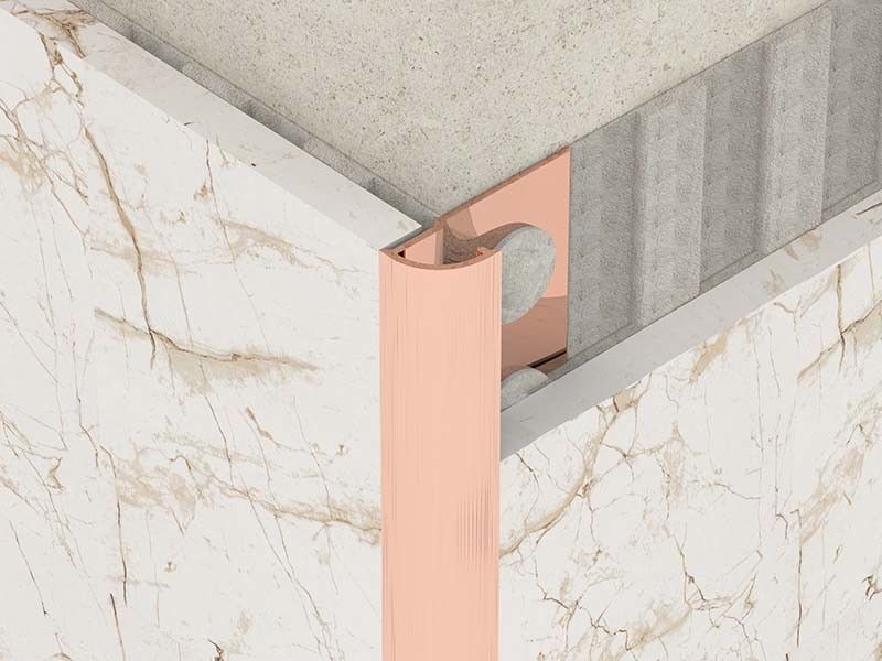 Cornice spazzolata delle mattonelle di acciaio inossidabile di 2.0mm per l'abitudine rotonda