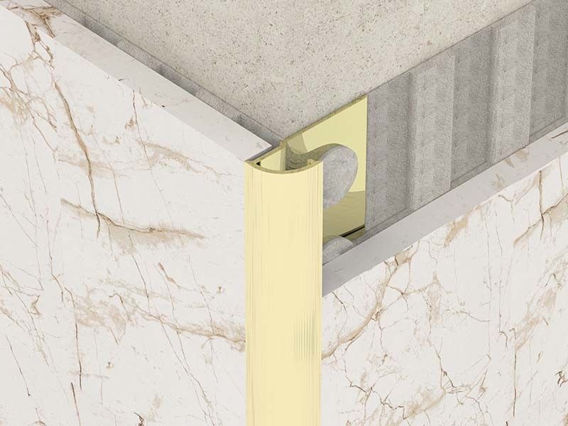 Cornice spazzolata delle mattonelle di acciaio inossidabile di 2.0mm per l'abitudine rotonda
