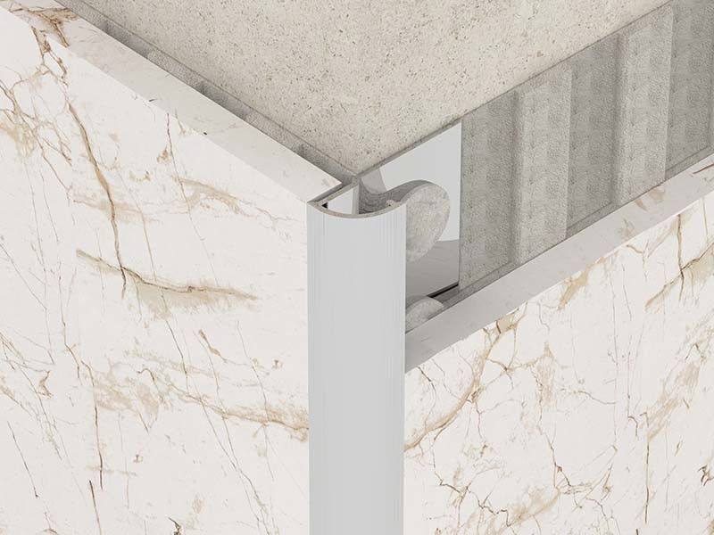 Cornice spazzolata delle mattonelle di acciaio inossidabile di 2.0mm per l'abitudine rotonda
