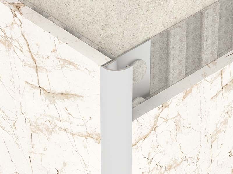 Cornice spazzolata delle mattonelle di acciaio inossidabile di 2.0mm per l'abitudine rotonda
