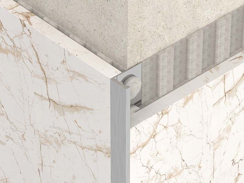 disposizione Bullnose del bordo del confine del metallo della disposizione di angolo spazzolata 1.8m di acciaio inossidabile
