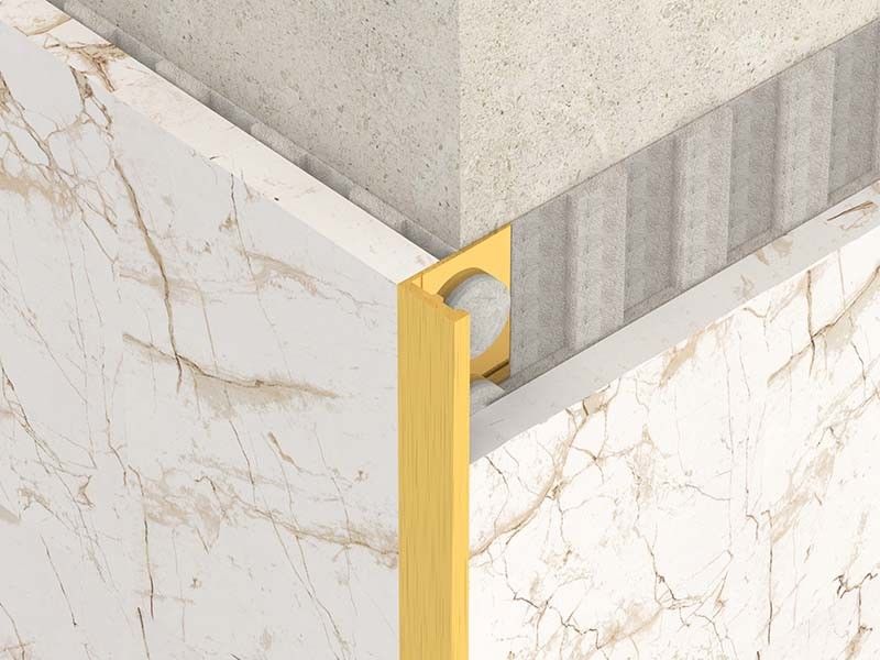 disposizione Bullnose del bordo del confine del metallo della disposizione di angolo spazzolata 1.8m di acciaio inossidabile