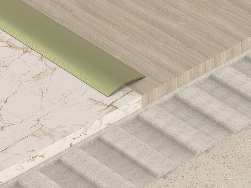 T a forma di inarca la striscia della copertura curva pavimento di alluminio decorativo della striscia 10mm di angolo