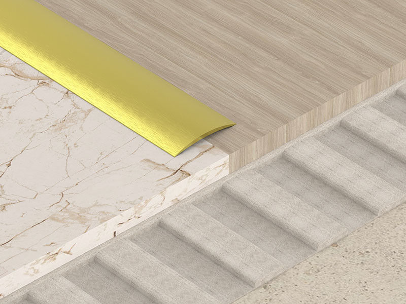 T a forma di inarca la striscia della copertura curva pavimento di alluminio decorativo della striscia 10mm di angolo