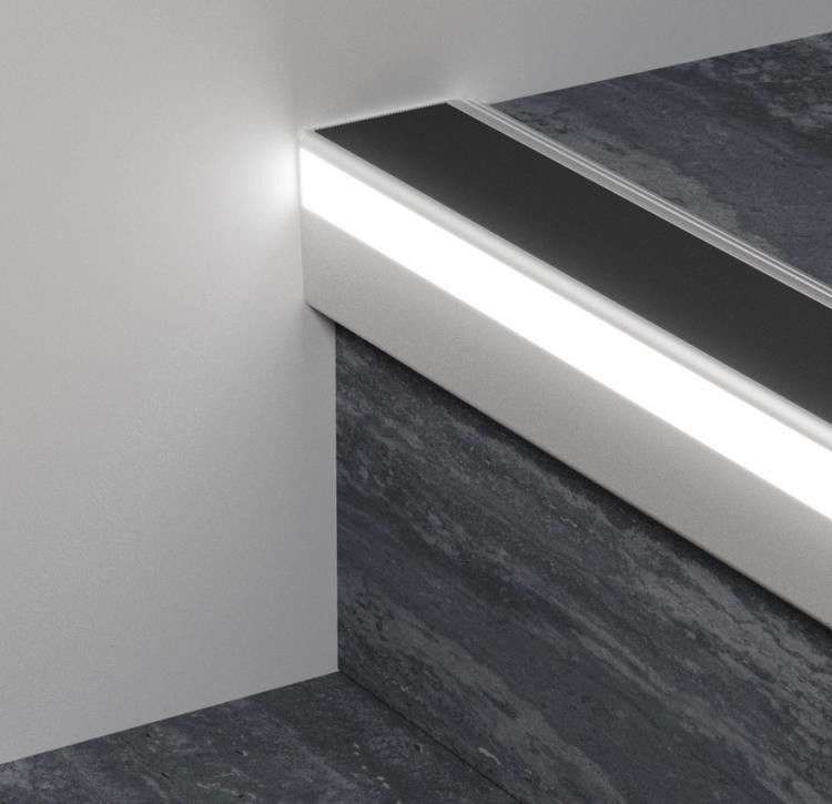 Profili di alluminio di anti slittamento LED della scala