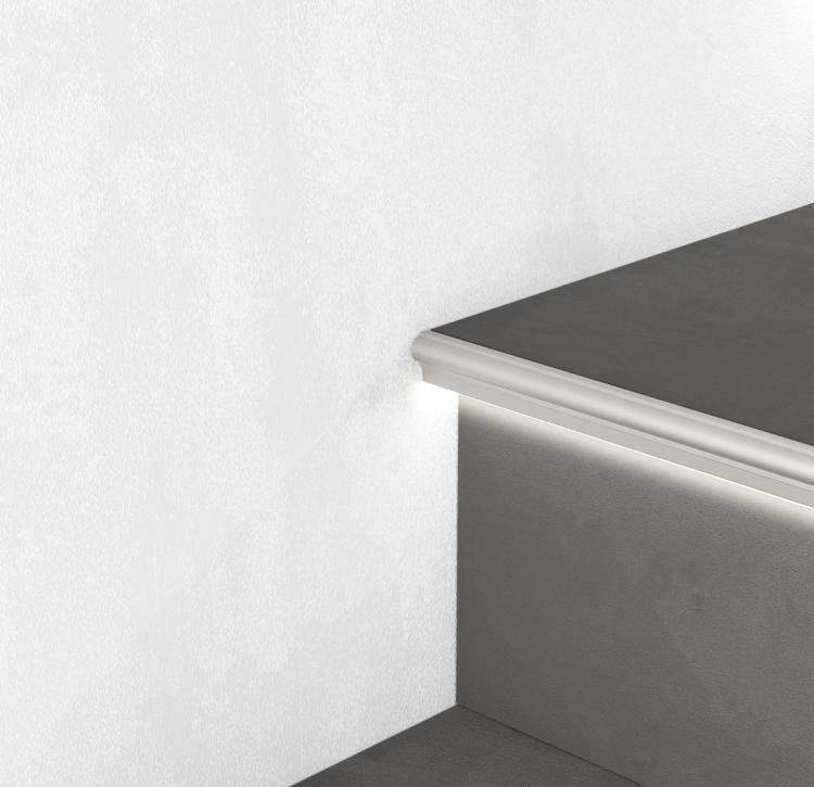 Profili di alluminio di anti slittamento LED della scala