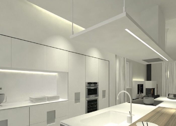 Profilo di alluminio messo del LED per illuminazione di strisce principale con l'anello di serraggio