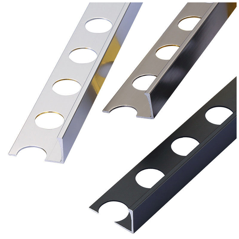 Gli accessori anodizzati all'ingrosso T di alluminio delle mattonelle della fabbrica hanno modellato la linea striscia della disposizione del bordo della piastrella di ceramica