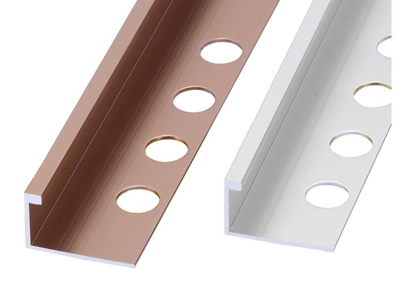 Battiscopa interna metallica decorativa per la linea di alluminio bordo della copertura di bordatura per la disposizione delle mattonelle