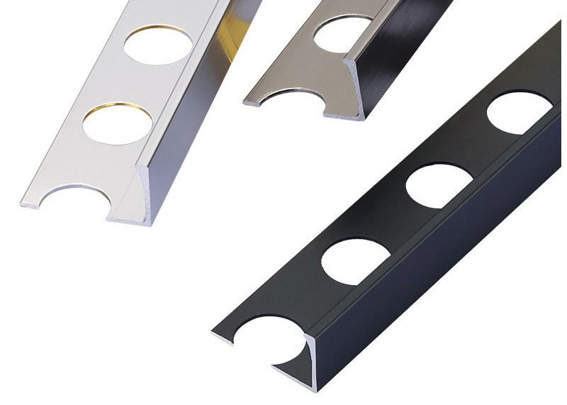 Battiscopa interna metallica decorativa per la linea di alluminio bordo della copertura di bordatura per la disposizione delle mattonelle