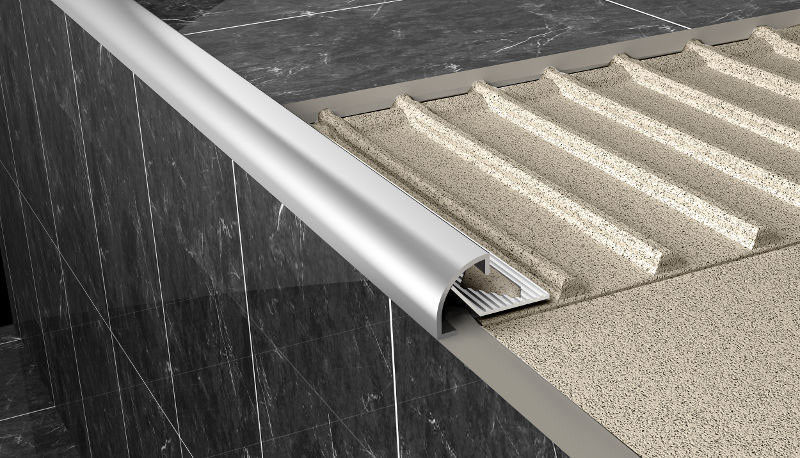 Le strisce antiurto piastrellano le pietre di marmo ceramiche orlano la striscia di alluminio pieghevole TUV
