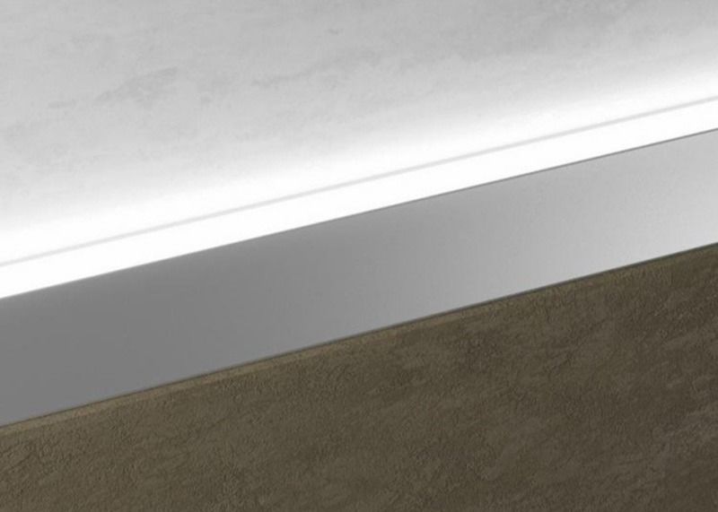 Pavimento di alluminio della cucina della battiscopa che fiancheggia il pavimento di alluminio della mobilia di profili del LED
