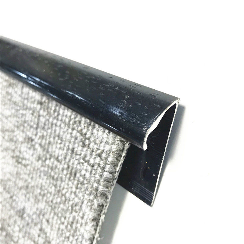Disposizione di alluminio d'argento 2.5cm del tappeto della striscia di transizione delle mattonelle di Chrome degli accessori del tappeto