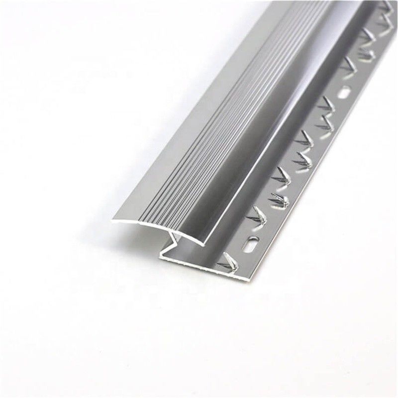 Bordo di alluminio della disposizione del tappeto della disposizione 15mm del tappeto della sezione di alluminio d'argento di Z