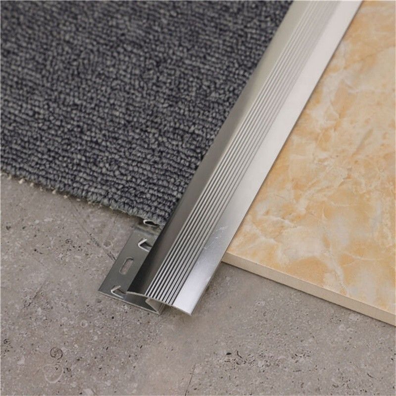 Bordo di alluminio della disposizione del tappeto della disposizione 15mm del tappeto della sezione di alluminio d'argento di Z