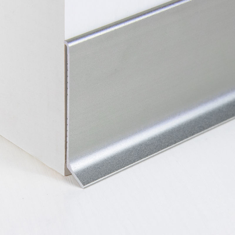Bordo di bordatura di alluminio d'argento spazzolato 60mm per barriera di protezione della parete