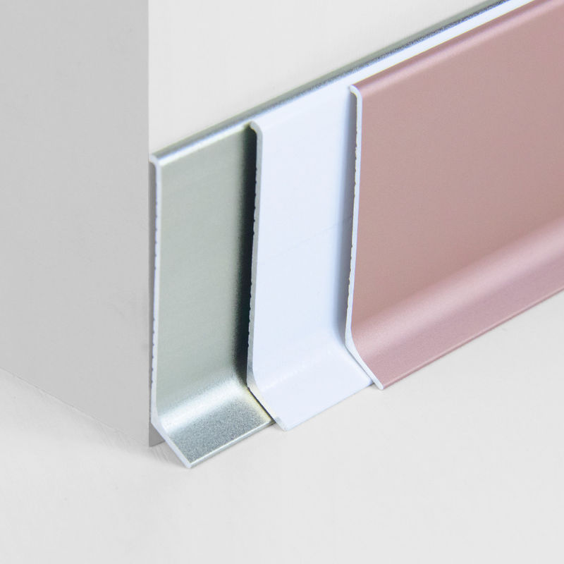 Bordo di bordatura di alluminio d'argento spazzolato 60mm per barriera di protezione della parete