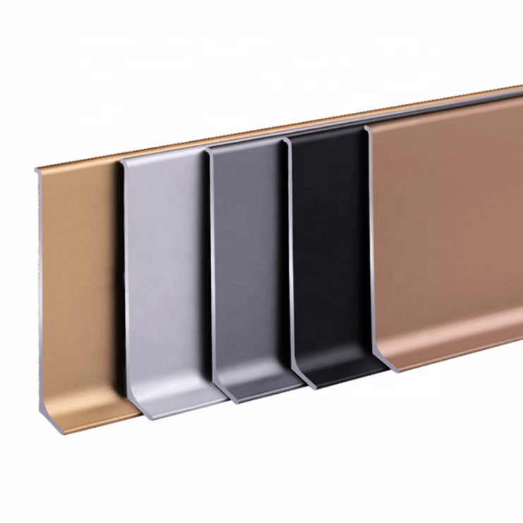 Accessori uniti delle battiscope di bordatura del pavimento del dito di alluminio decorativo del bordo