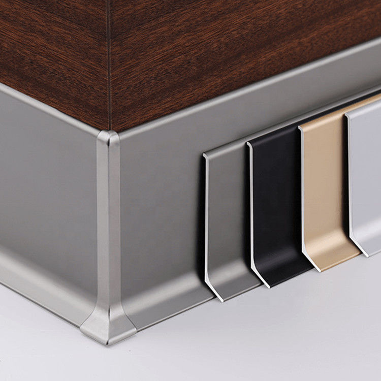 Accessori uniti delle battiscope di bordatura del pavimento del dito di alluminio decorativo del bordo