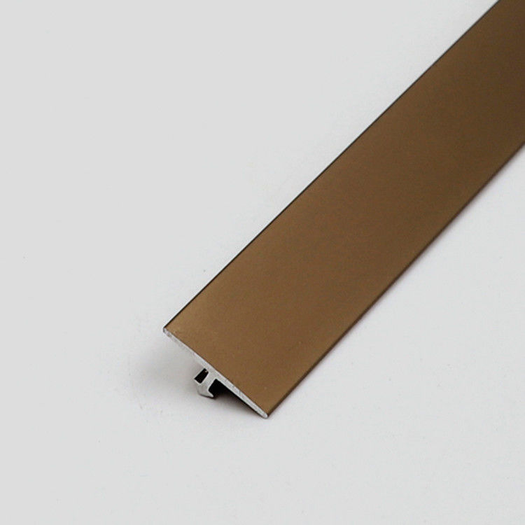 Le mattonelle di alluminio d'anodizzazione di alluminio del bordo del quadrato dell'oro sistemano la forma di T