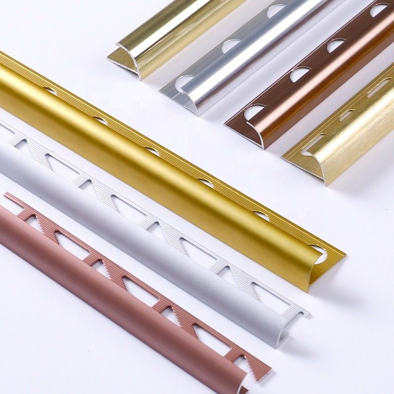 Disposizione del bordo del metallo anodizzata 10mm dello SGS per la piastrella di ceramica 1.8m