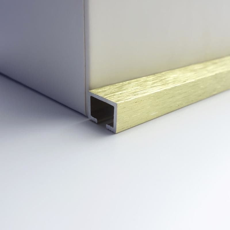 Oro a forma di L di alluminio ISO9001 della spazzola della disposizione di 10MM