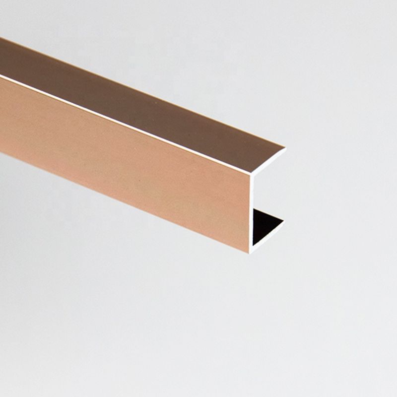 La decorazione di alluminio della disposizione delle mattonelle dell'oro della spazzola di 10MM ha lucidato