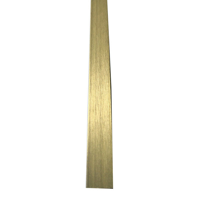 Il profilo dell'estrusione ha spazzolato la forma d'ottone di transizione U della parete della disposizione 12mm delle mattonelle