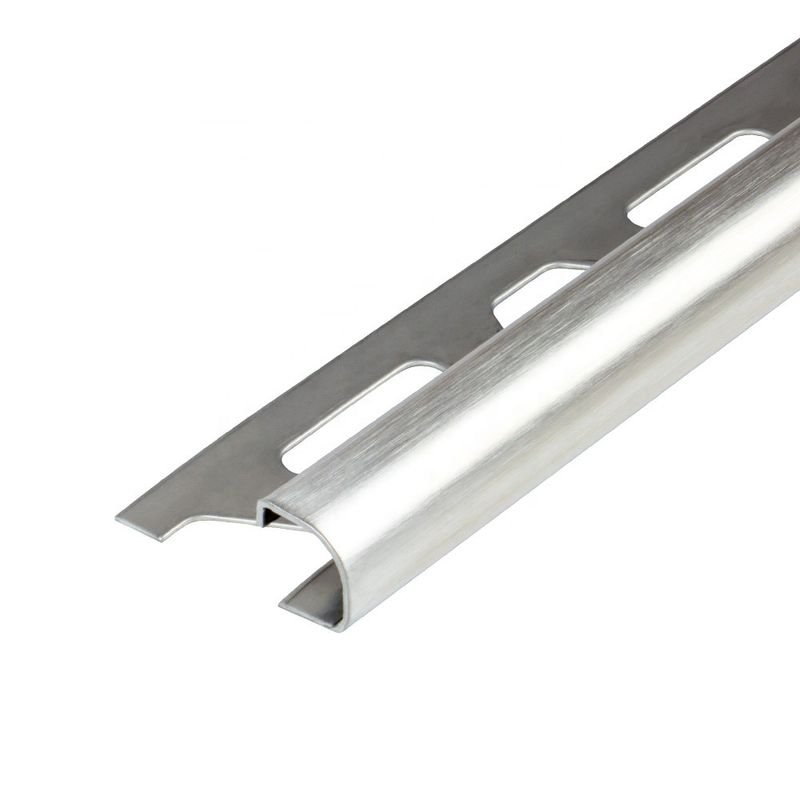 Bordo di bordatura rotondo degli accessori della pavimentazione della disposizione delle mattonelle del bordo di acciaio inossidabile dell'intarsio 0.6mm